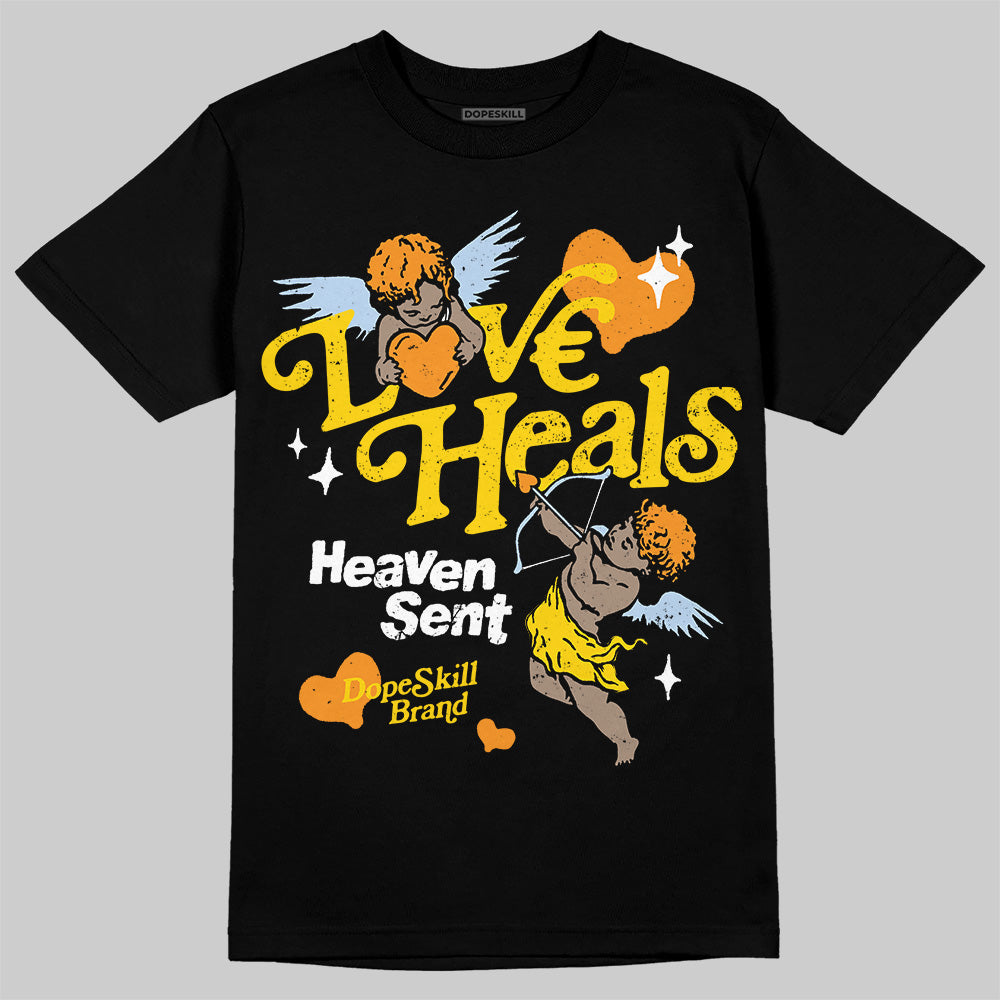 Yellow Ochre 6s DopeSkill T-Shirt New Love Heals Graphic
