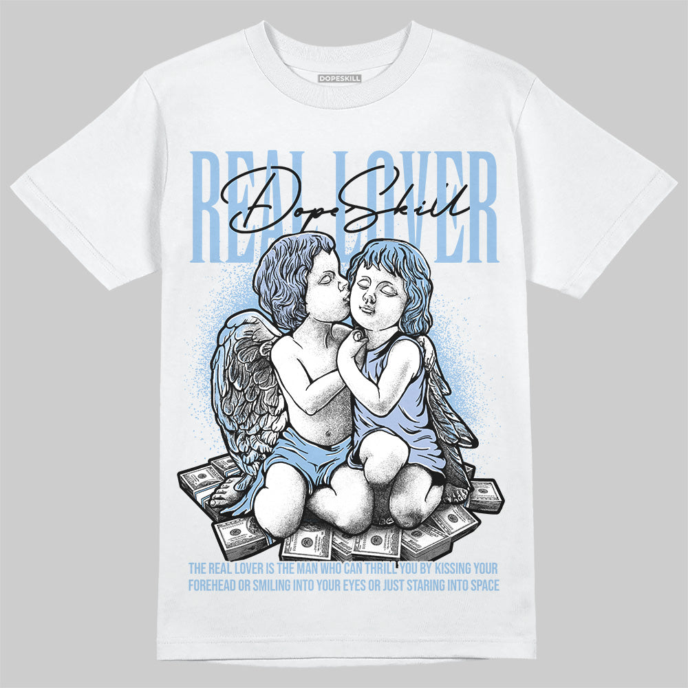 Women's Runner Sneaker Light Blue DopeSkill T-Shirt Real Lover Graphic