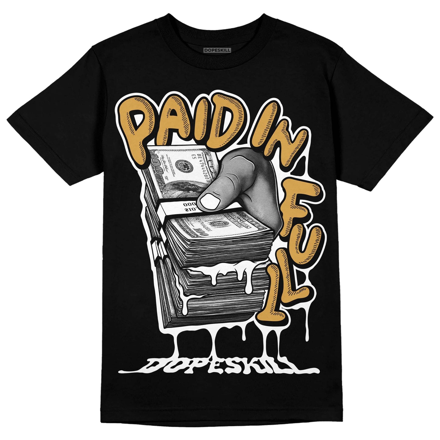 Gratitude 11s DopeSkill T-Shirt Paid In Full Graphic
