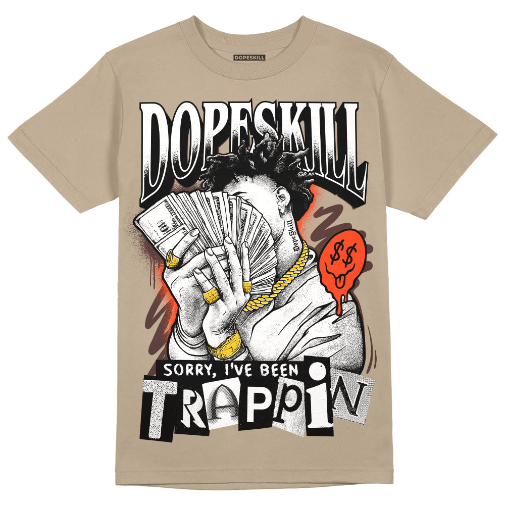 Latte 1s DopeSkill Medium Brown T-shirt Sorry I've Been Trappin Graphic