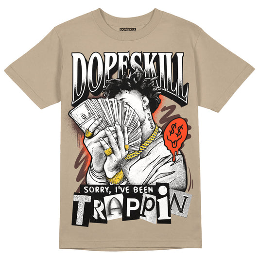 Latte 1s DopeSkill Medium Brown T-shirt Sorry I've Been Trappin Graphic