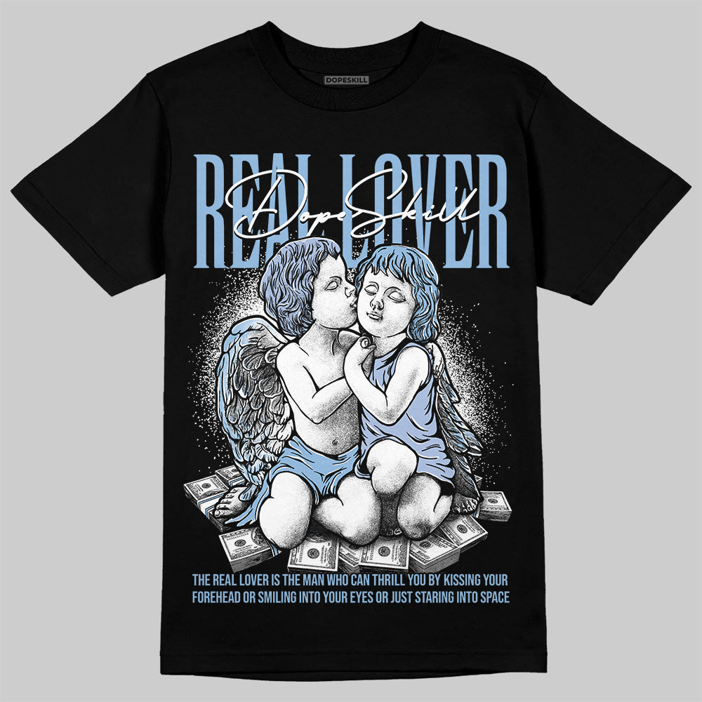 Women's Runner Sneaker Light Blue DopeSkill T-Shirt Real Lover Graphic