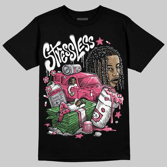 White Fluo Pink DopeSkill T-Shirt Stressless Graphic