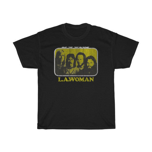 The Doors La Woman New Graphic Band Merch Rock American Man's T-Shirt Tee
