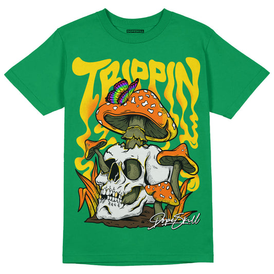 Green Collection DopeSkill Green T-shirt Trippin Graphic