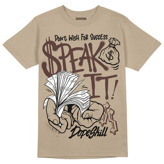 Latte 1s DopeSkill Medium Brown T-shirt Speak It Graphic