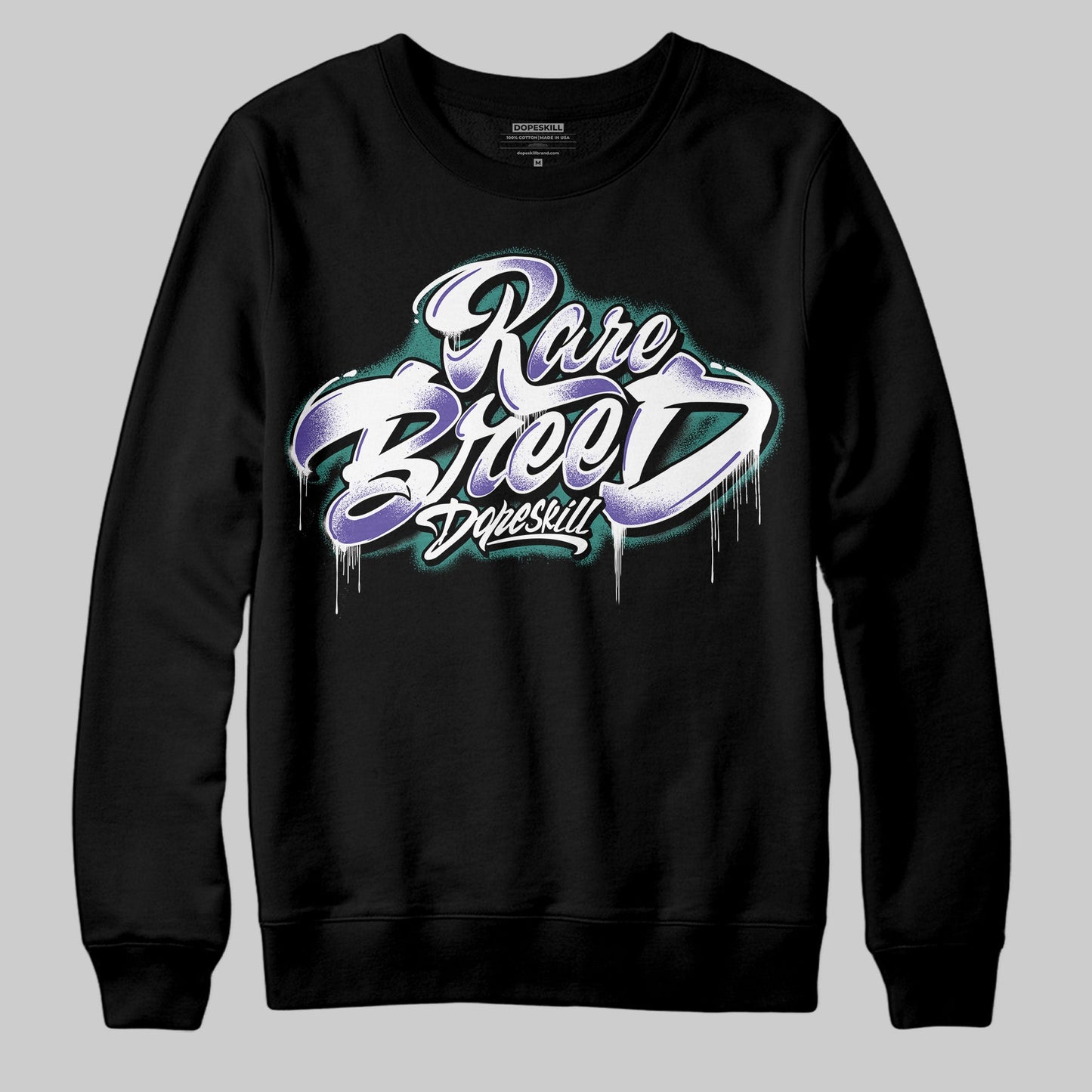 Grape 5s DopeSkill Sweatshirt Rare Breed Type Graphic