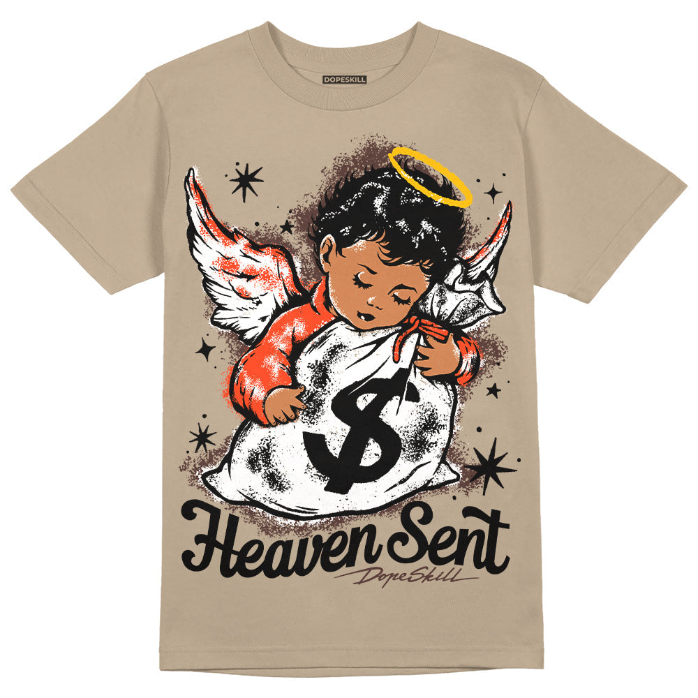Latte 1s DopeSkill Medium Brown T-shirt Heaven Sent Graphic