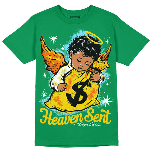 Green Collection DopeSkill Green T-shirt Heaven Sent Graphic