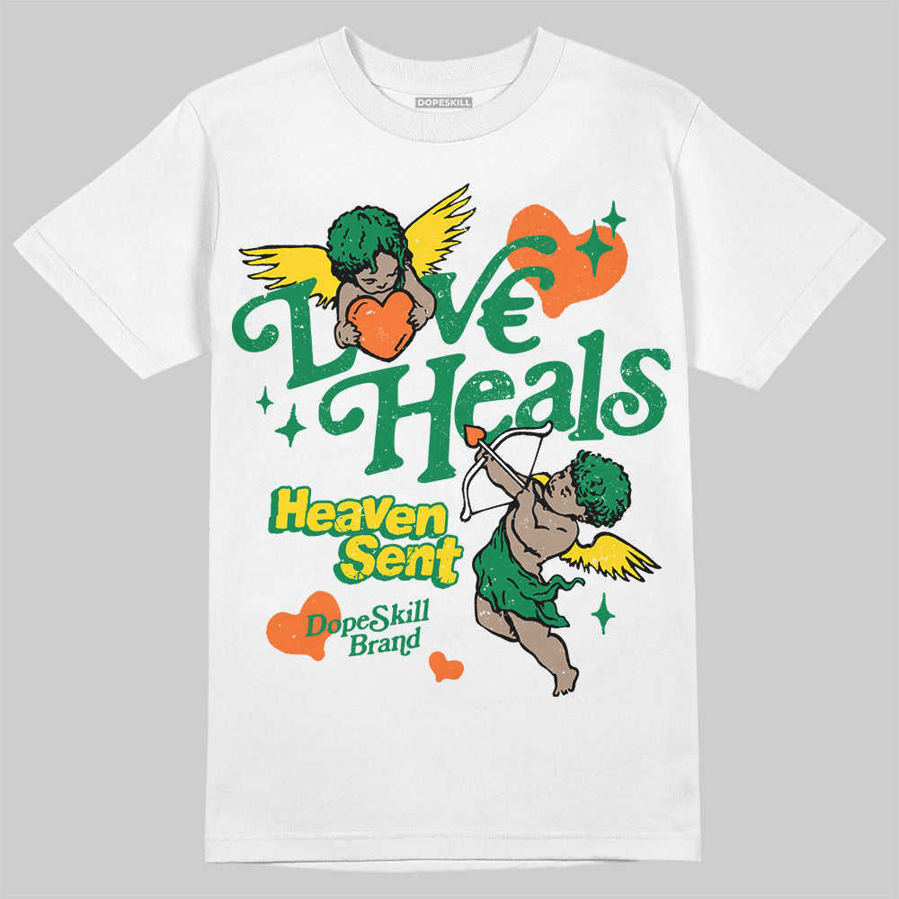 Green Collection DopeSkill T-Shirt New Love Heals Graphic