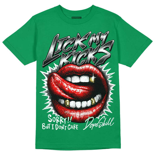 Green Collection DopeSkill Green T-shirt Lick My Kicks Graphic