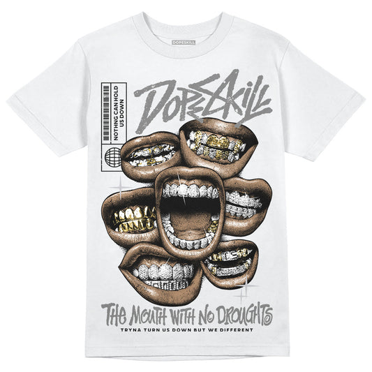 Grey Collection DopeSkill T-Shirt The Mouth With No Droughts Graphic