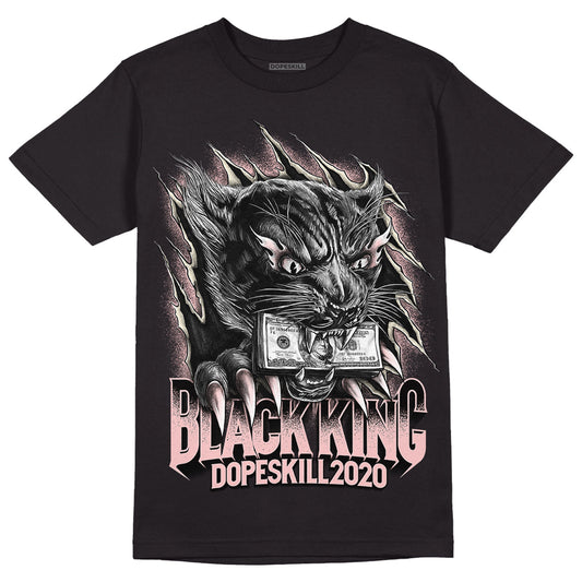 Washed Pink 1s Retro High OG DopeSkill T-Shirt Black King Graphic