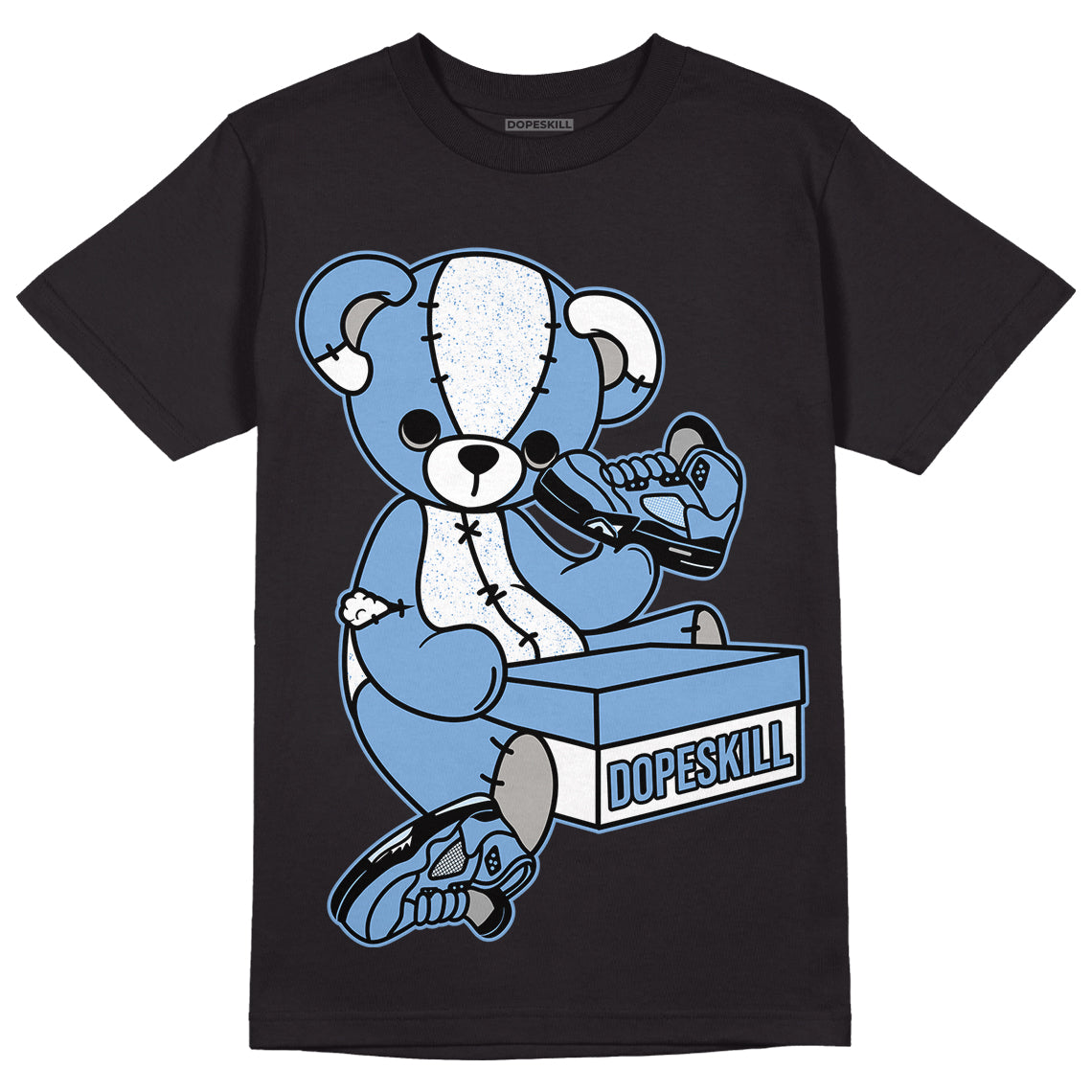 University Blue 5s DopeSkill T-Shirt Sneakerhead BEAR Graphic