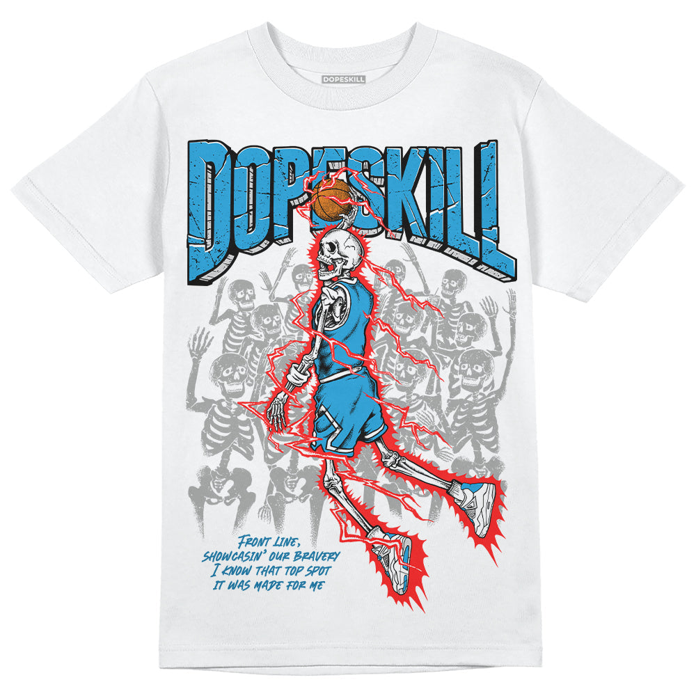 Military Blue 4s DopeSkill T-Shirt Thunder Dunk Graphic