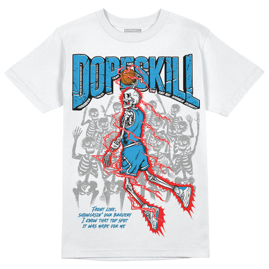 Military Blue 4s DopeSkill T-Shirt Thunder Dunk Graphic