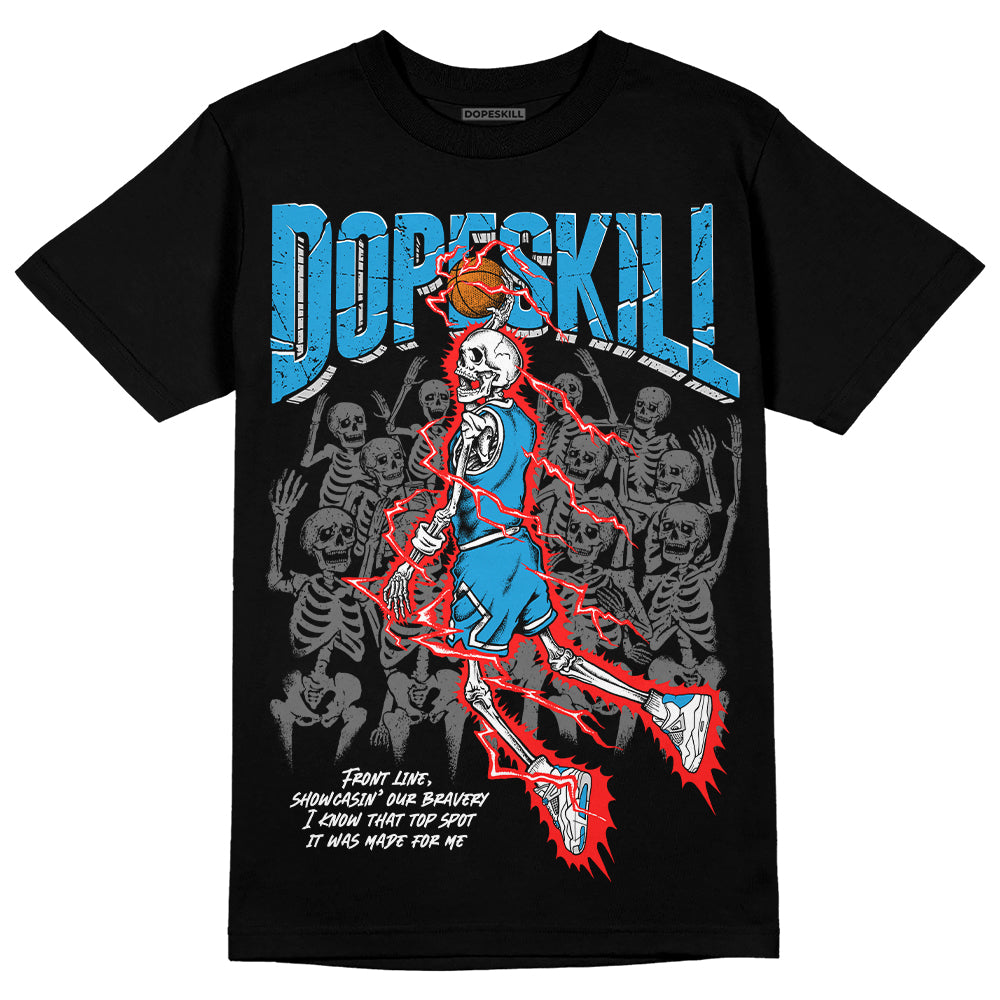 Military Blue 4s DopeSkill T-Shirt Thunder Dunk Graphic