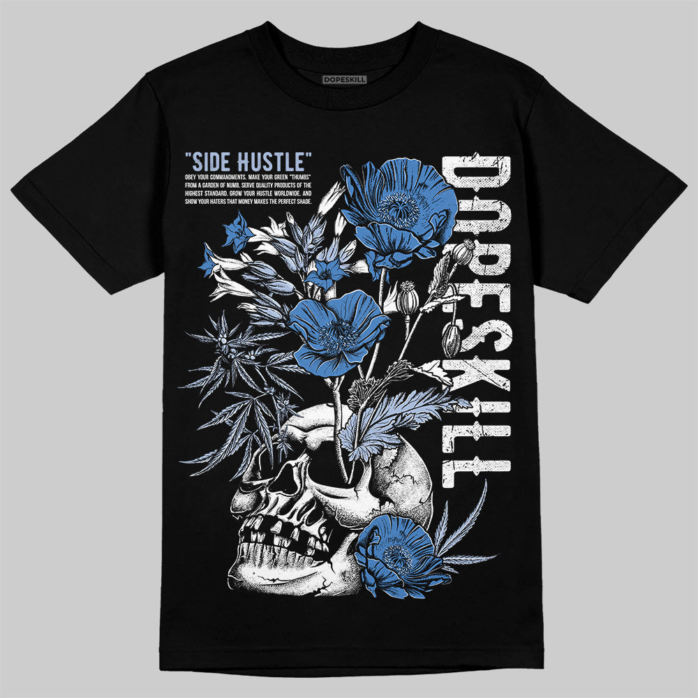 Women's Runner Sneaker Light Blue DopeSkill T-Shirt Side Hustle Graphic