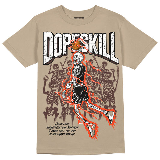 Latte 1s DopeSkill Medium Brown T-shirt Thunder Dunk Graphic
