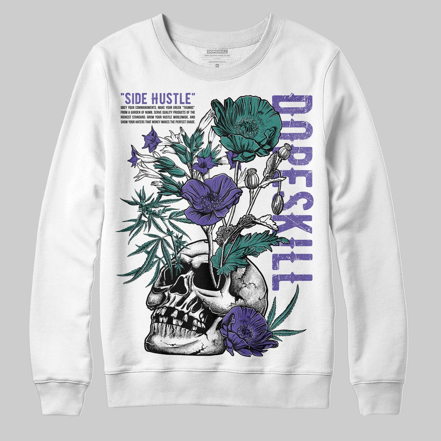 Grape 5s DopeSkill Sweatshirt Side Hustle Graphic