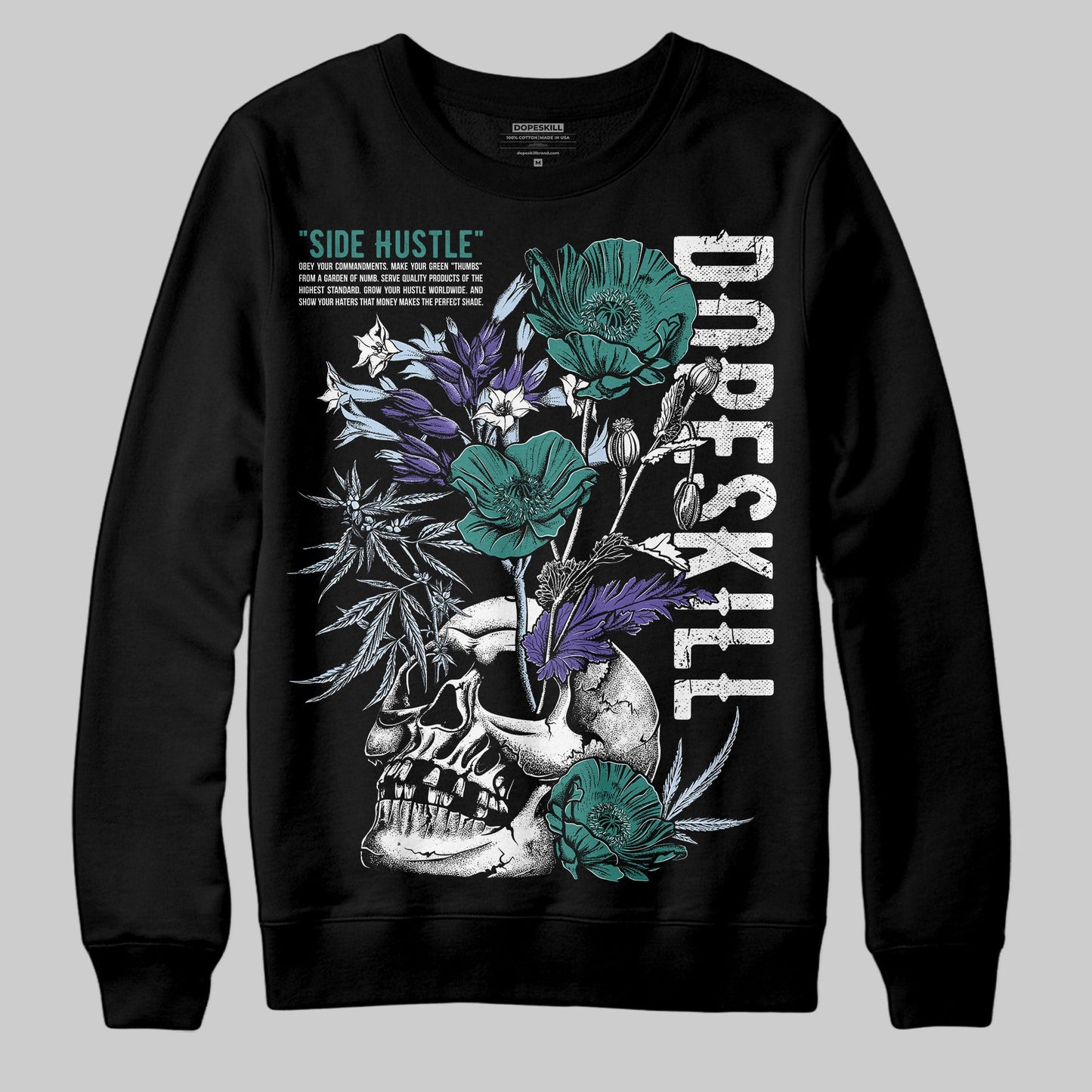 Grape 5s DopeSkill Sweatshirt Side Hustle Graphic