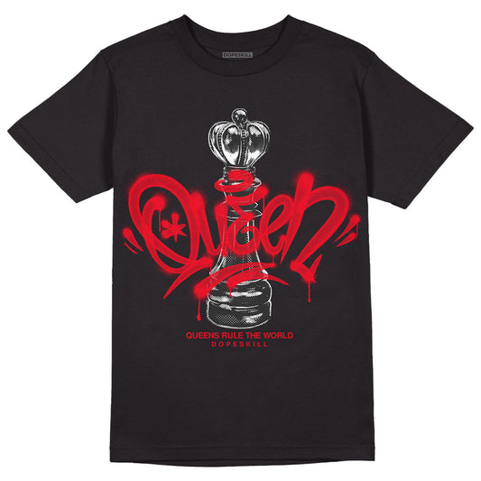 Red Thunder 4s DopeSkill T-shirt Queen Chess Graphic
