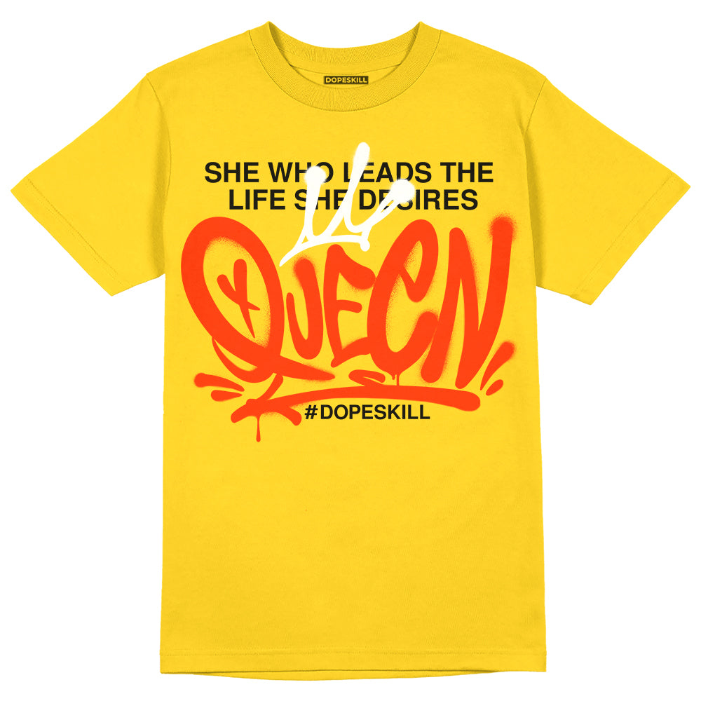 Yellow Ochre 6s DopeSkill Yellow T-shirt Queen Graphic