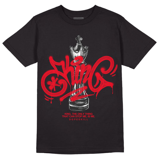 Red Thunder 4s DopeSkill T-shirt King Chess Graphic