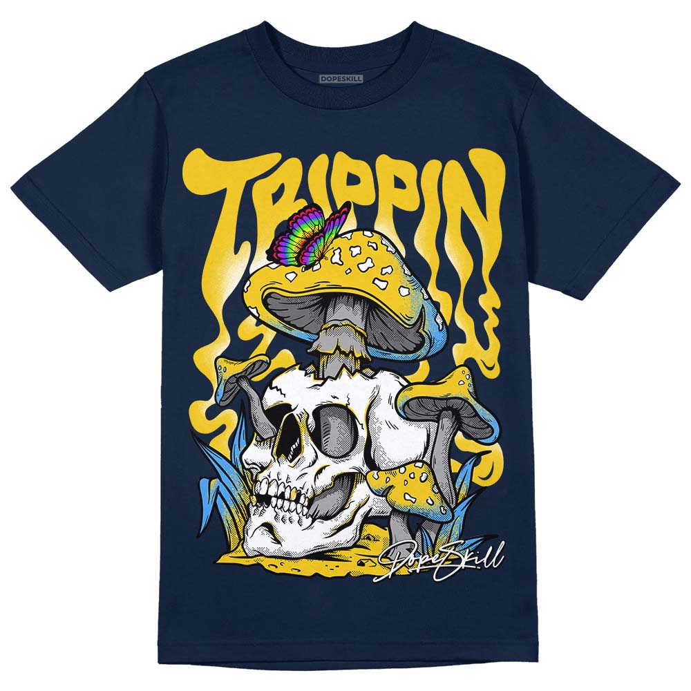 Michigan Dunks  DopeSkill Midnight Navy T-shirt Trippin Graphic