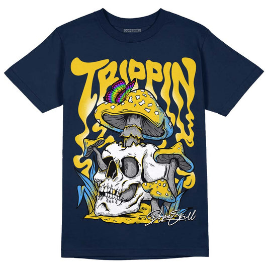 Michigan Dunks  DopeSkill Midnight Navy T-shirt Trippin Graphic