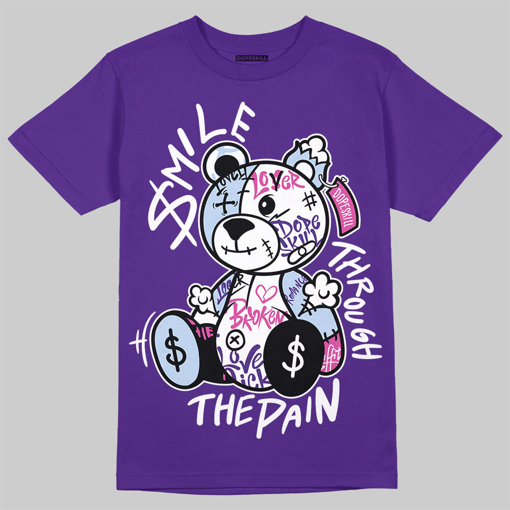 Grape 5s DopeSkill T-Shirt Smile Through The Pain Graphic