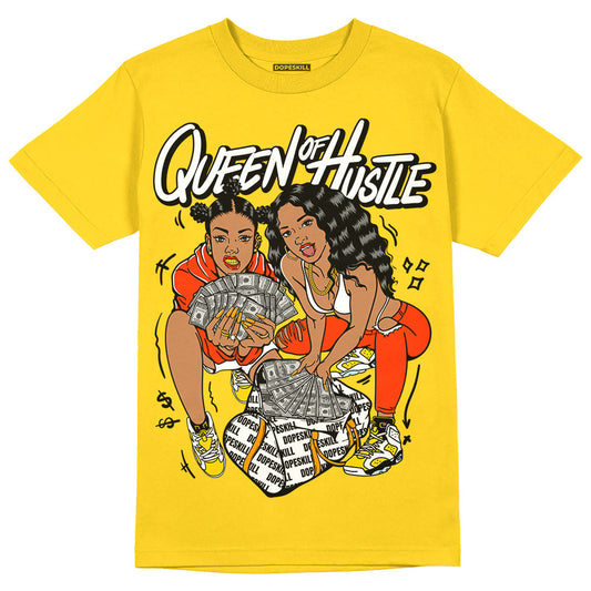 Yellow Ochre 6s DopeSkill Yellow T-shirt Queen Of Hustle Graphic