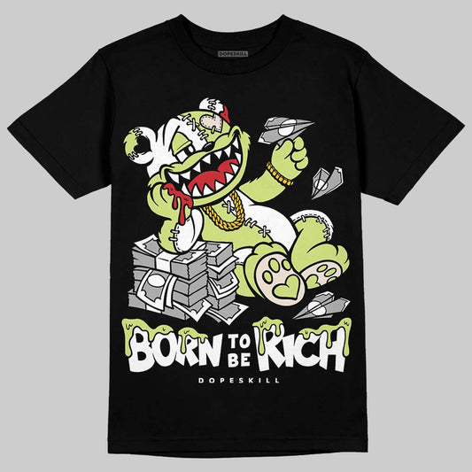 Luminous Green 5s DopeSkill T-Shirt Born To Be Rich Graphic