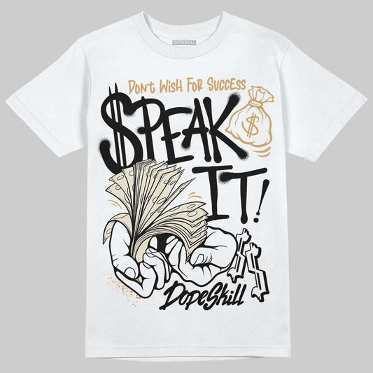Reverse Metallic 5s DopeSkill T-Shirt Speak It Graphic