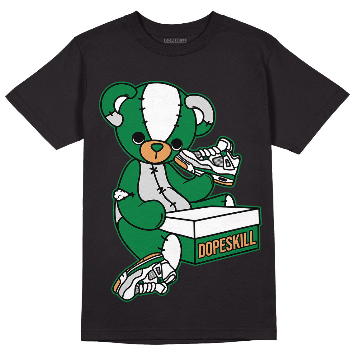 Pine Green 4s DopeSkill T-Shirt Sneakerhead BEAR Graphic