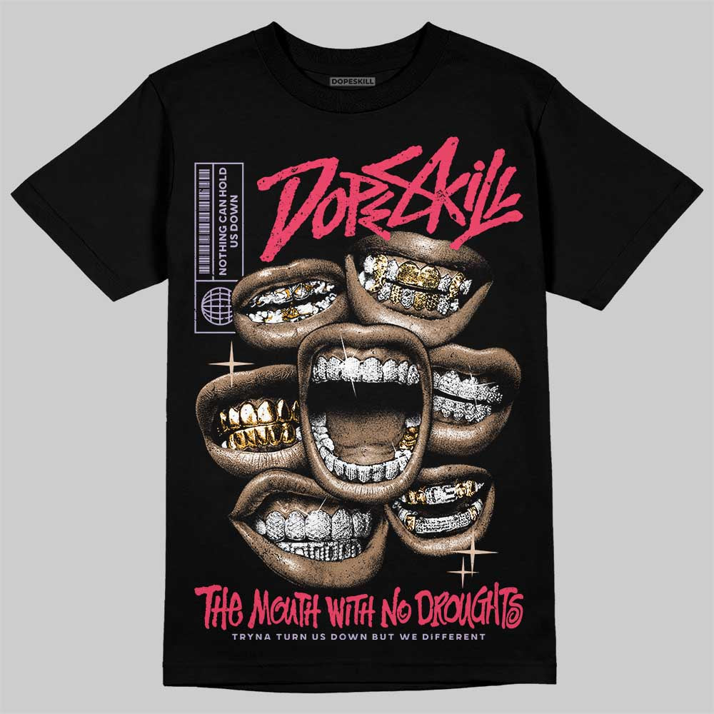 Peanut Butter Jelly 5s DopeSkill T-Shirt The Mouth With No Droughts Graphic