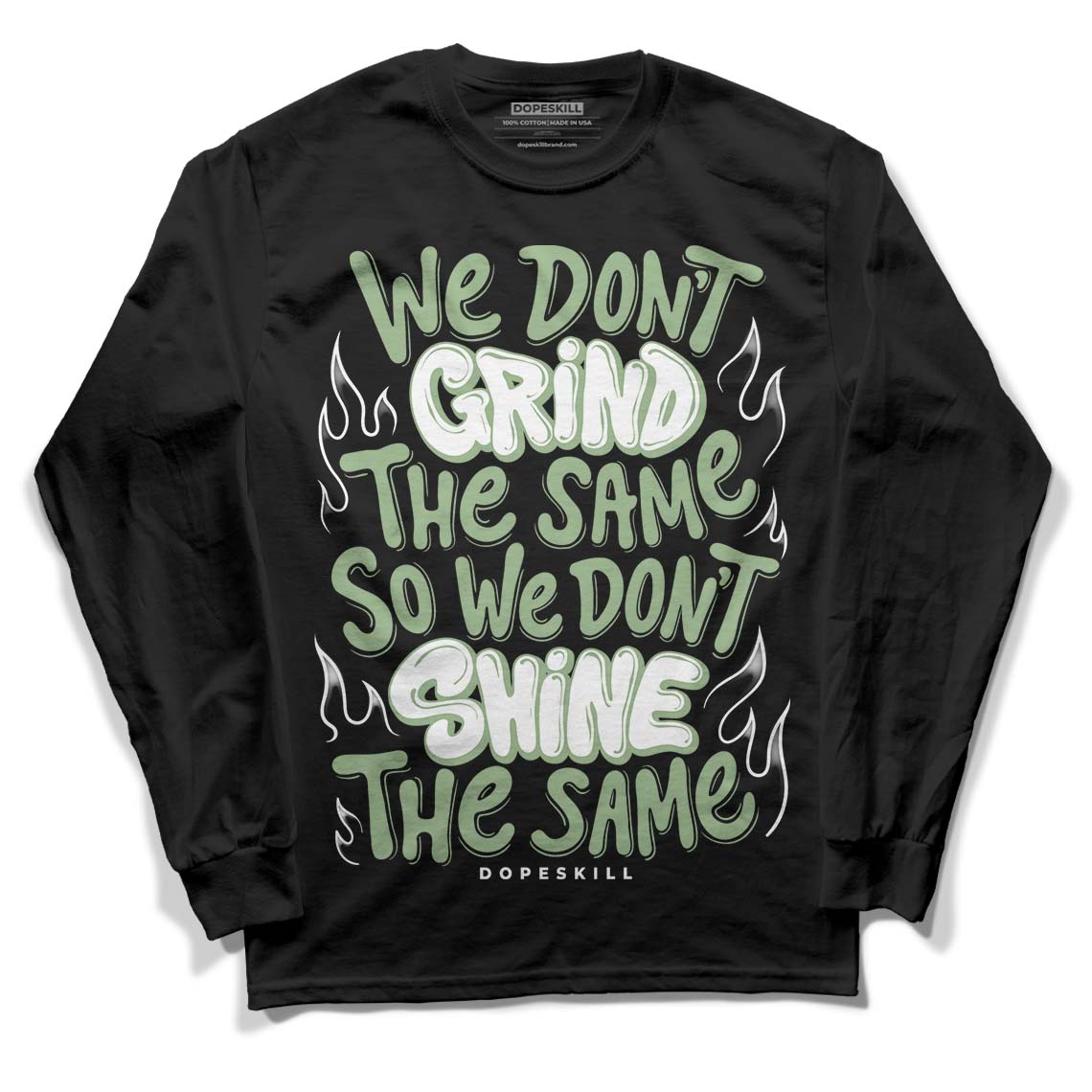 Seafoam 4s DopeSkill Long Sleeve T-Shirt Grind Shine Graphic
