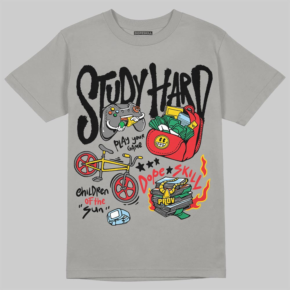 Grey Collection DopeSkill T-Shirt Study Hard Graphic