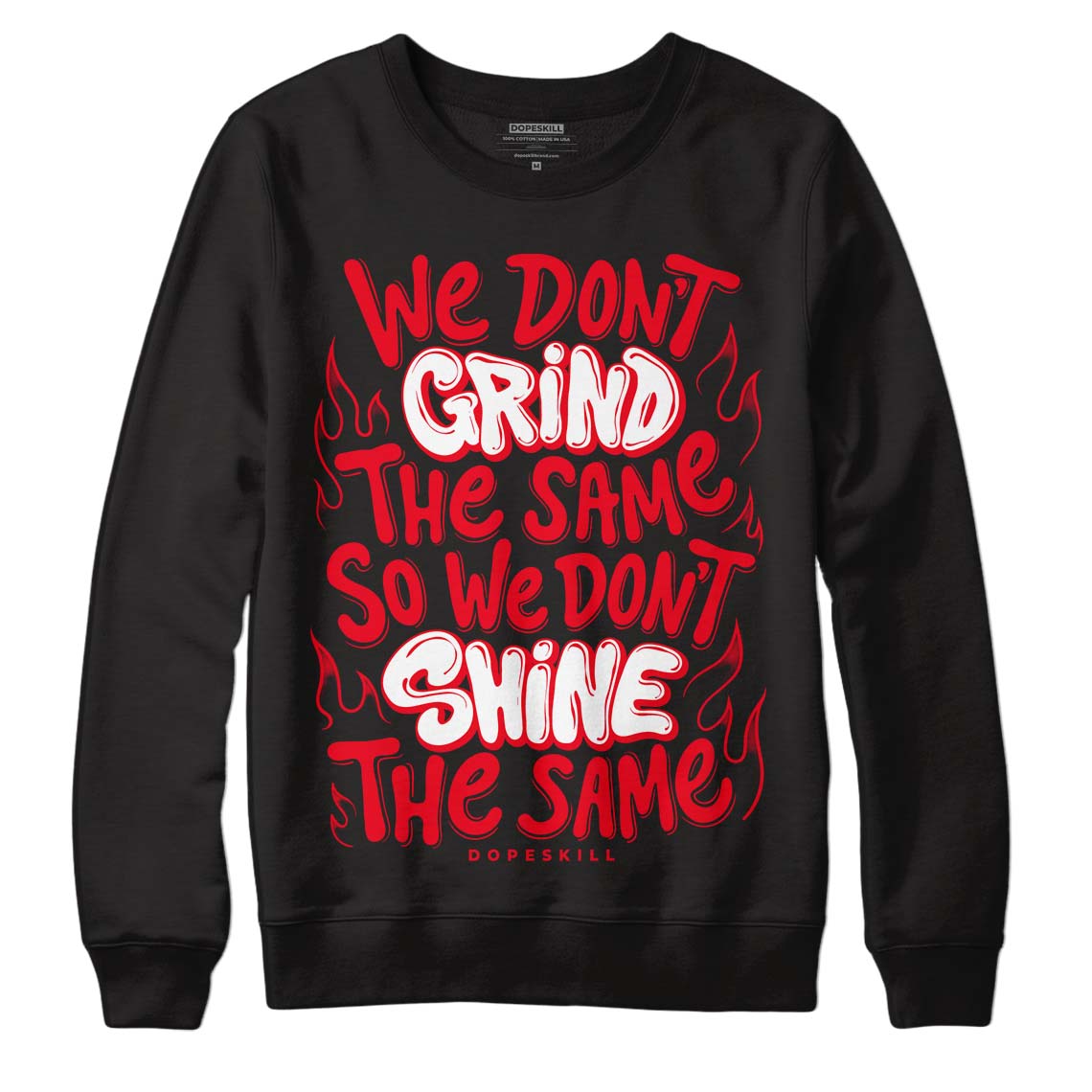 Red Thunder 4s DopeSkill Sweatshirt Grind Shine Graphic
