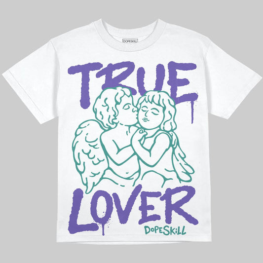 Grape 5s DopeSkill Oversize Print T-Shirt True Lover Graphic