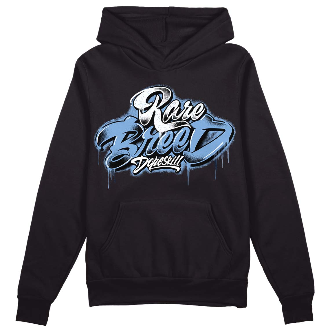 University Blue 5s DopeSkill Hoodie Sweatshirt Rare Breed Type Graphic