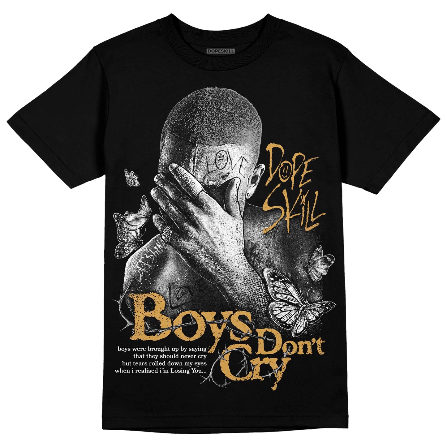 Gratitude 11s DopeSkill T-Shirt Boys Don't Cry Graphic