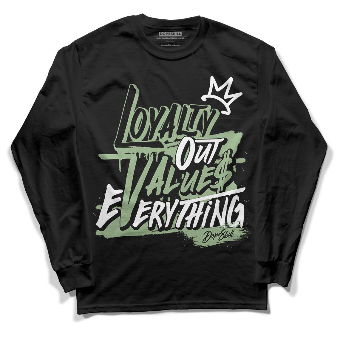 Seafoam 4s DopeSkill Long Sleeve T-Shirt LOVE Graphic