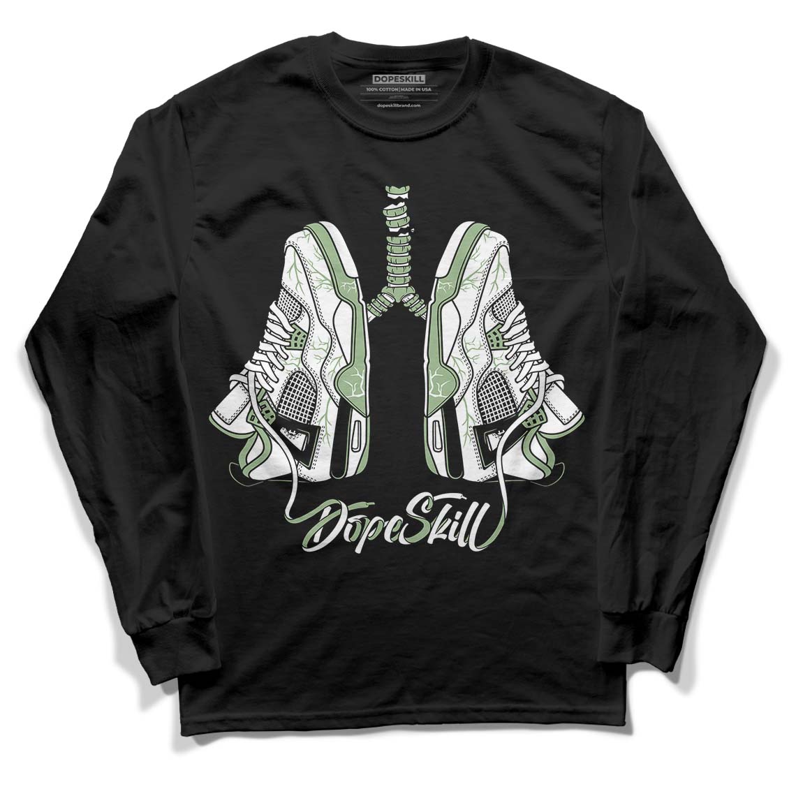 Seafoam 4s DopeSkill Long Sleeve T-Shirt Breathe Graphic