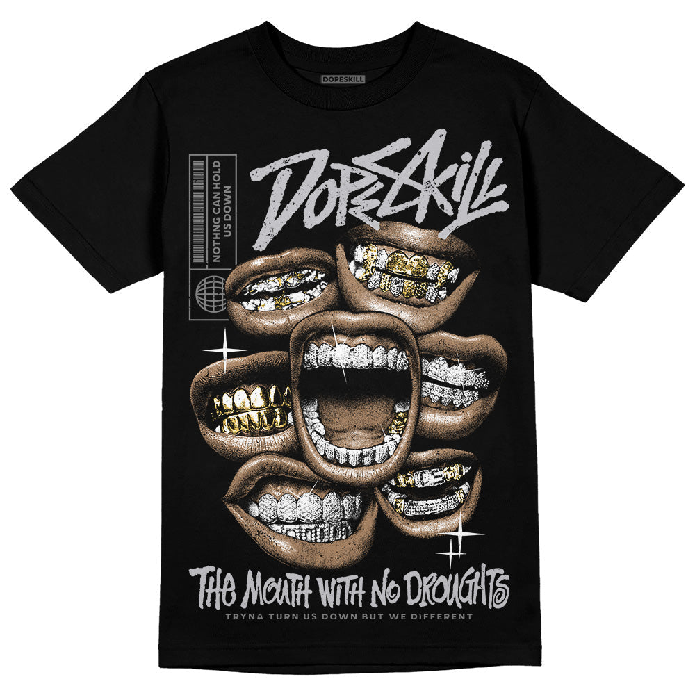 Grey Collection DopeSkill T-Shirt The Mouth With No Droughts Graphic