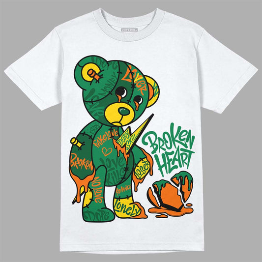 Green Collection DopeSkill T-Shirt Broken Heart Graphic