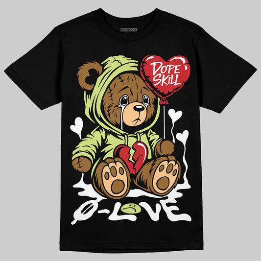 Luminous Green 5s DopeSkill T-Shirt Broken Bear Graphic