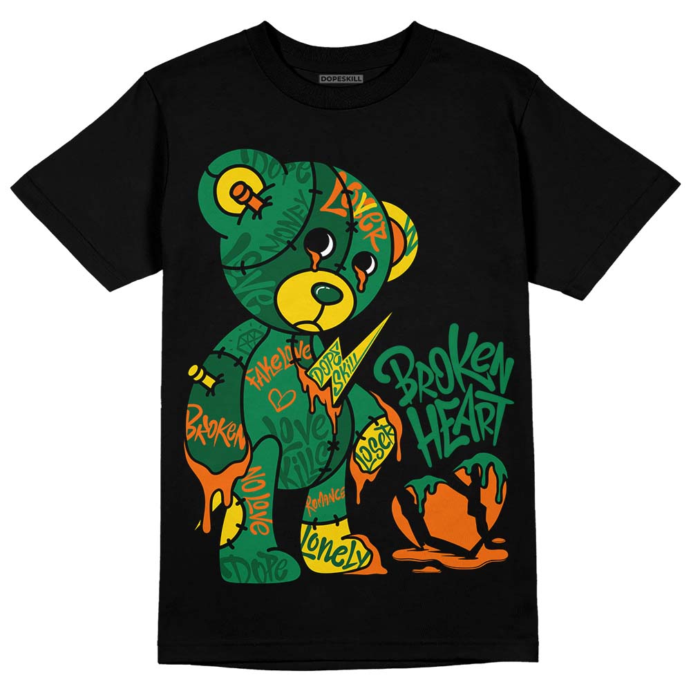 Green Collection DopeSkill T-Shirt Broken Heart Graphic