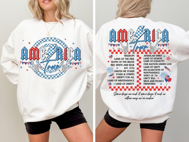 4th Of July 1776 Independence Day America Shirt, Retro America Tour Shirt Usa American Flag Memorial Day Patriotic...