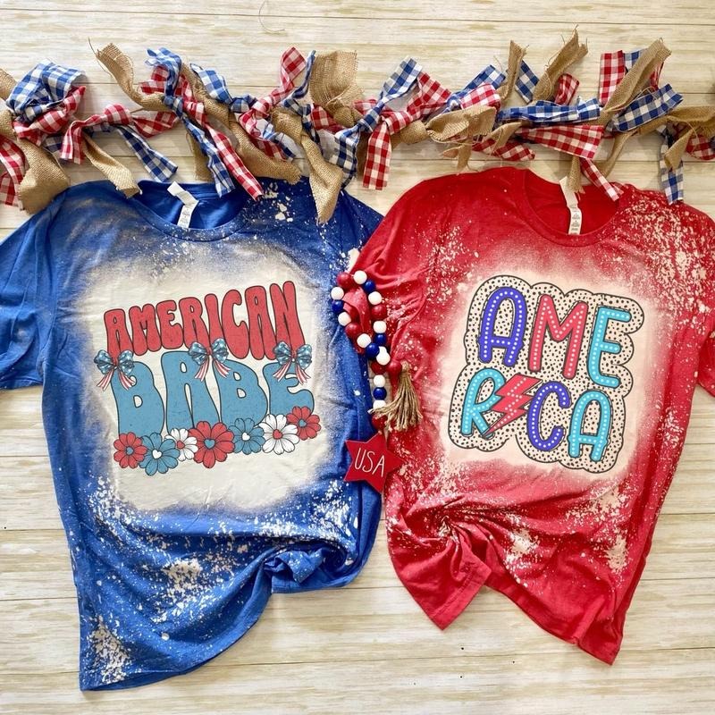 4th July Bleached Gildan T-Shirts, Hoodie, Sweatshirt